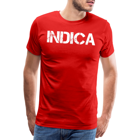 Indica - Herren Cannabis T-Shirt - Rot