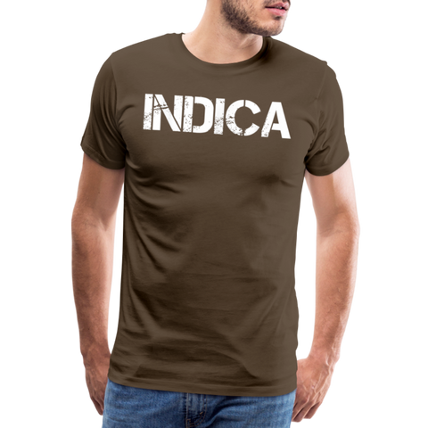 Indica - Herren Cannabis T-Shirt - Edelbraun