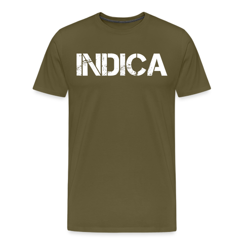 Indica - Herren Cannabis T-Shirt - Khaki