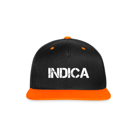 Indica - Cannabis Cap - Schwarz/Neonorange