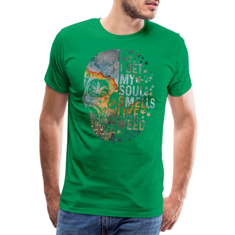 Smells Like Weed - Herren Cannabis T-Shirt - Kelly Green