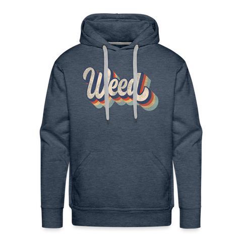 Weed - Herren Cannabis Hoodie - Jeansblau