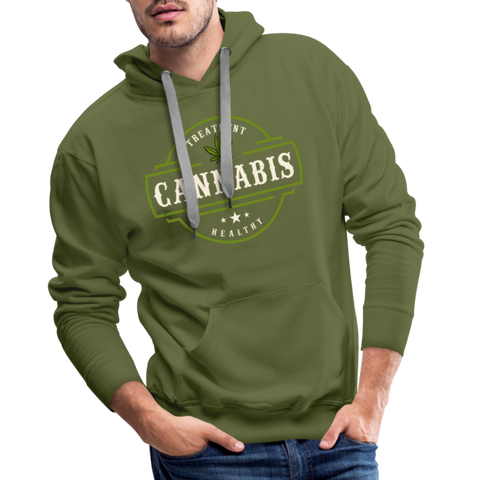 Cannabis - Herren Premium Hoodie - Olivgrün