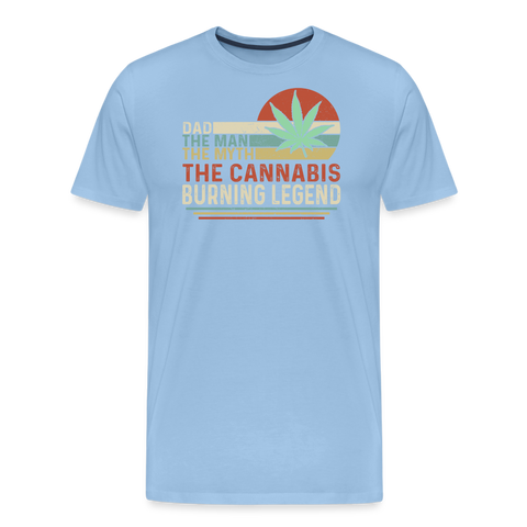 Burning Legend - Herren Cannabis T-Shirt - Sky