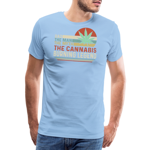 Burning Legend - Herren Cannabis T-Shirt - Sky