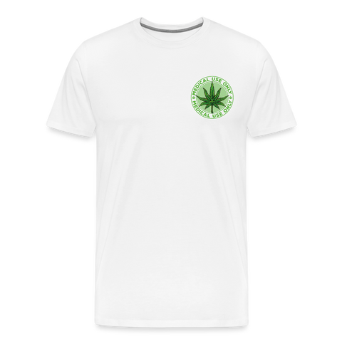 Medical Use Only - Herren Cannabis T-Shirt - weiß