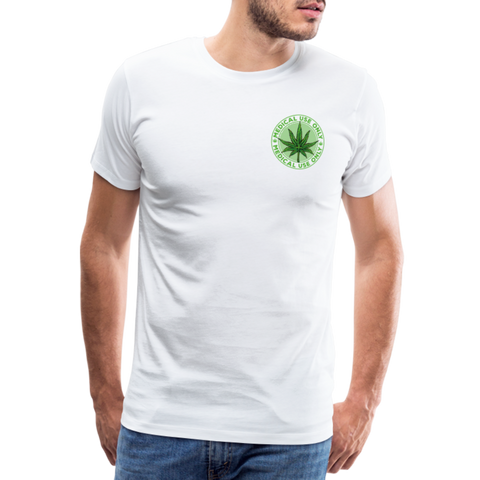 Medical Use Only - Herren Cannabis T-Shirt - weiß