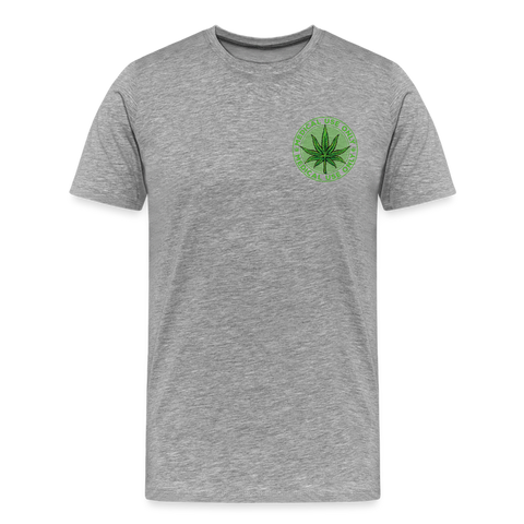 Medical Use Only - Herren Cannabis T-Shirt - Grau meliert