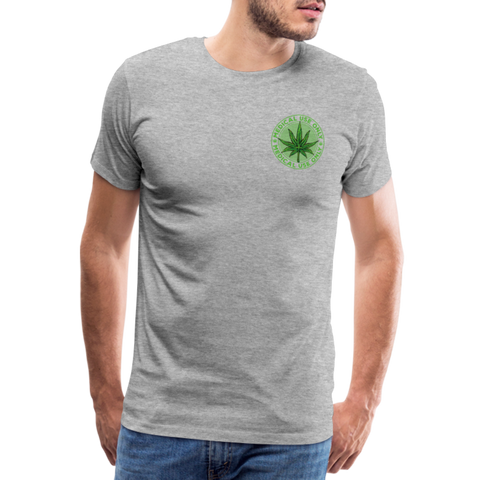 Medical Use Only - Herren Cannabis T-Shirt - Grau meliert