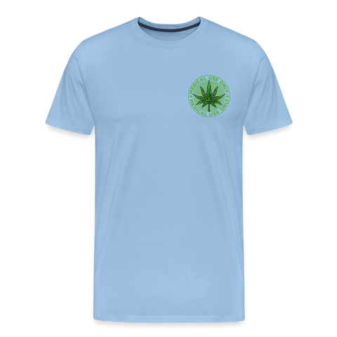 Medical Use Only - Herren Cannabis T-Shirt - Sky