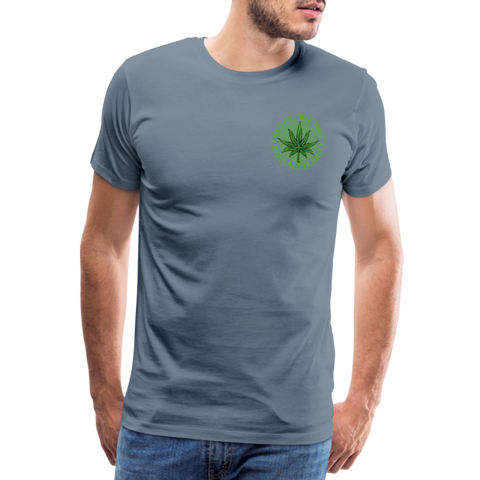 Medical Use Only - Herren Cannabis T-Shirt - Blaugrau