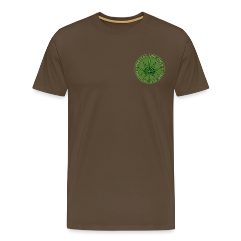 Medical Use Only - Herren Cannabis T-Shirt - Edelbraun