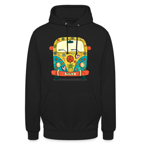 Peace Bus - Unisex Cannabis Sweater - Schwarz