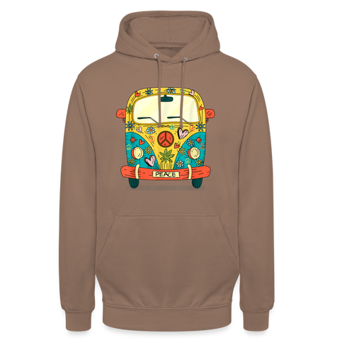 Peace Bus - Unisex Cannabis Sweater - Mokka