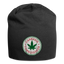 Cannabis Connoisseur - Weed Jersey Beanie - Schwarz