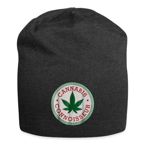 Cannabis Connoisseur - Weed Jersey Beanie - Anthrazit