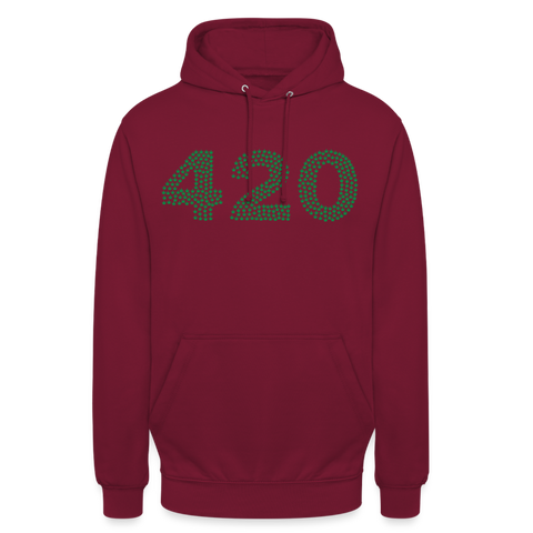 420 - Unisex Cannabis Hoodie - Bordeaux