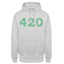420 - Unisex Cannabis Hoodie - Hellgrau meliert