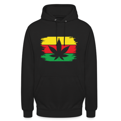 Jamaika Leaf - Unisex Cannabis Hoodie - Schwarz