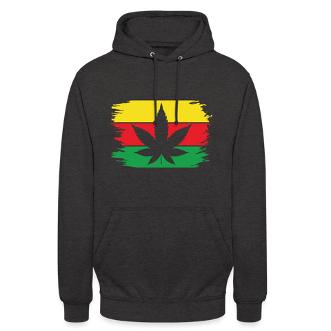 Jamaika Leaf - Unisex Cannabis Hoodie - Anthrazit