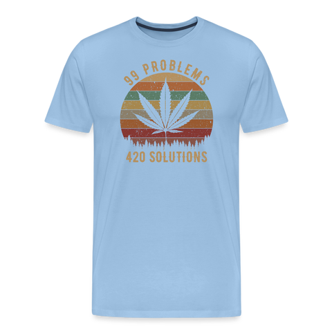 99 Problems Vintage - Herren Cannabis T-Shirt - Sky