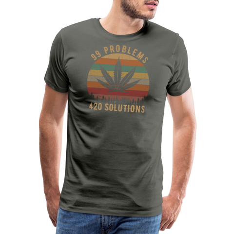 99 Problems Vintage - Herren Cannabis T-Shirt - Asphalt