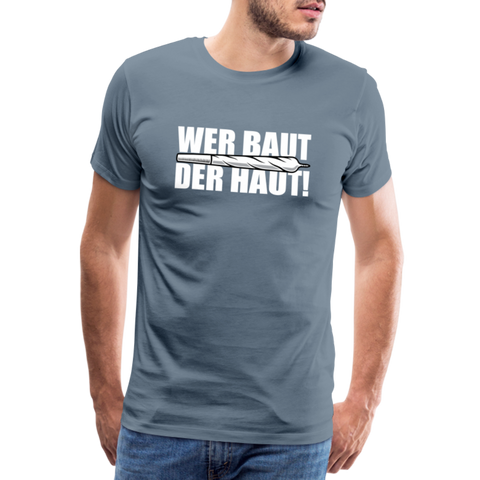 W.B.D.H. - Herren Cannabis T-Shirt - Blaugrau