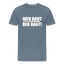 W.B.D.H. - Herren Cannabis T-Shirt - Blaugrau