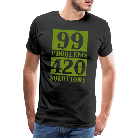 99 Problems - Herren Cannabis T-Shirt - Schwarz
