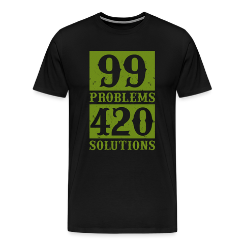 99 Problems - Herren Cannabis T-Shirt - Schwarz