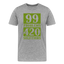 99 Problems - Herren Cannabis T-Shirt - Grau meliert