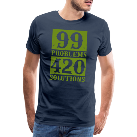 99 Problems - Herren Cannabis T-Shirt - Navy