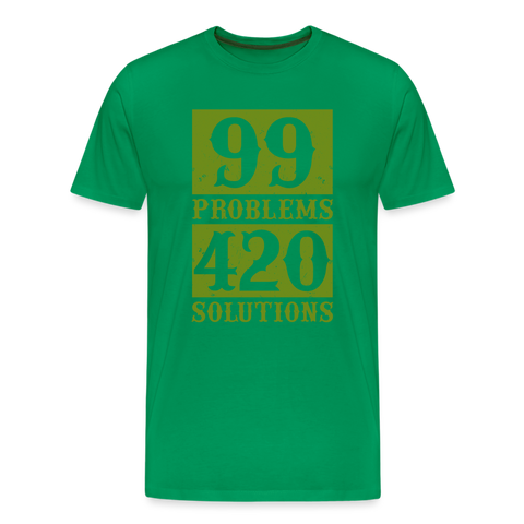 99 Problems - Herren Cannabis T-Shirt - Kelly Green
