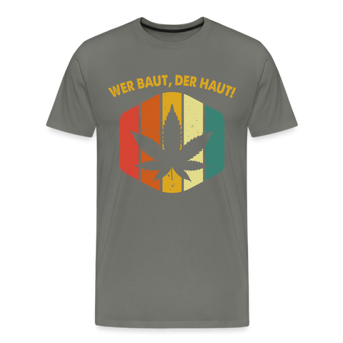 W.B.D.H. Vintage - Herren Cannabis T-Shirt - Asphalt