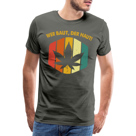 W.B.D.H. Vintage - Herren Cannabis T-Shirt - Asphalt