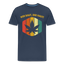 W.B.D.H. Vintage - Herren Cannabis T-Shirt - Navy
