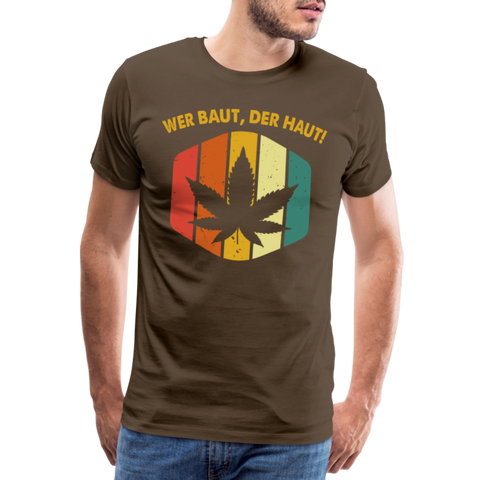 W.B.D.H. Vintage - Herren Cannabis T-Shirt - Edelbraun