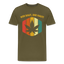 W.B.D.H. Vintage - Herren Cannabis T-Shirt - Khaki