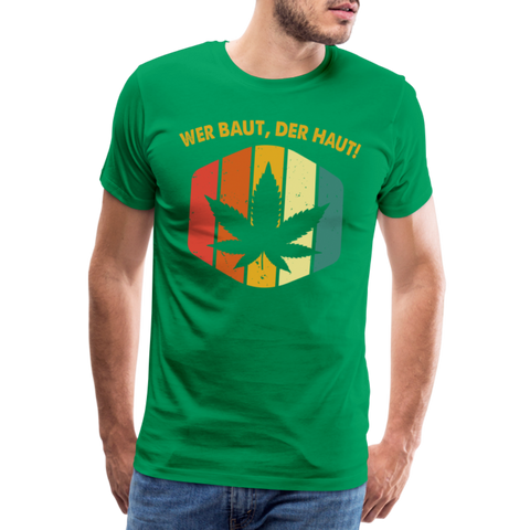 W.B.D.H. Vintage - Herren Cannabis T-Shirt - Kelly Green