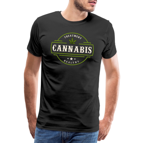 Cannabis - Herren Weed T-Shirt - Schwarz
