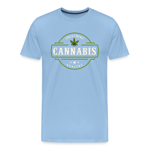 Cannabis - Herren Weed T-Shirt - Sky