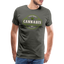 Cannabis - Herren Weed T-Shirt - Asphalt