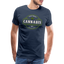 Cannabis - Herren Weed T-Shirt - Navy
