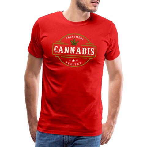 Cannabis - Herren Weed T-Shirt - Rot