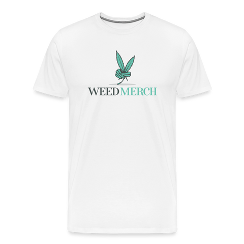 Weed Merch - Herren Cannabis T-Shirt - weiß