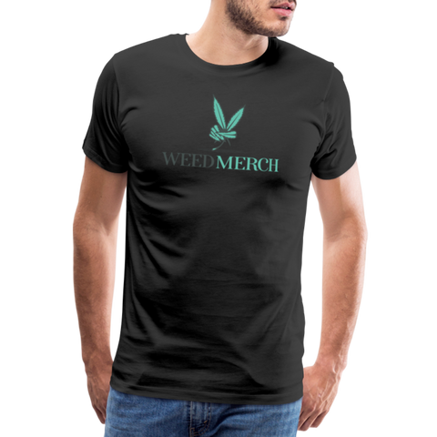 Weed Merch - Herren Cannabis T-Shirt - Schwarz