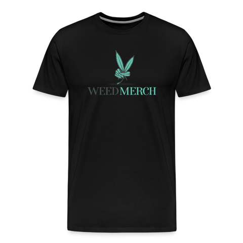 Weed Merch - Herren Cannabis T-Shirt - Schwarz