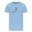 Weed Merch - Herren Cannabis T-Shirt - Sky