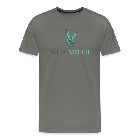 Weed Merch - Herren Cannabis T-Shirt - Asphalt