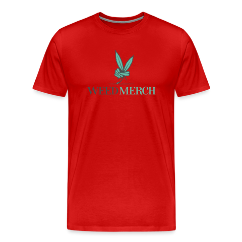 Weed Merch - Herren Cannabis T-Shirt - Rot